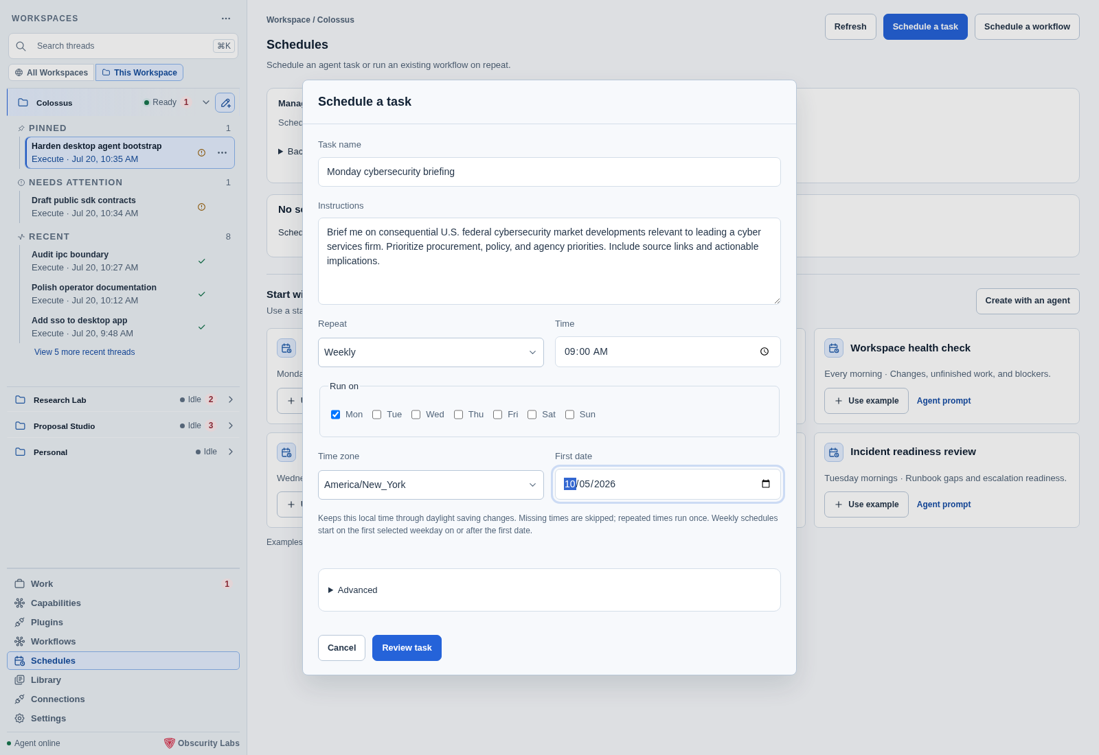 Plain-language task scheduling